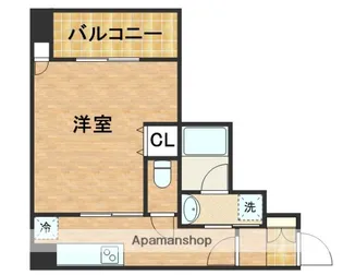 フォーチュン松屋町【4階】の間取り