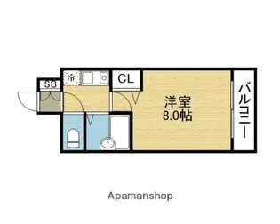 メゾンピーターパン【201号室】の間取り