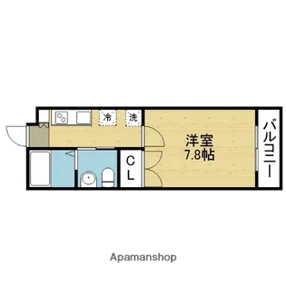 ノイヴェル巽北【3階】の間取り