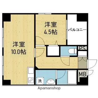 エグゼ大阪城南【2階】の間取り