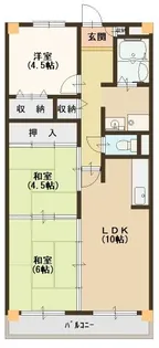 レジデンスウエストアロウ夕陽ヶ丘【501号室号室】の間取り