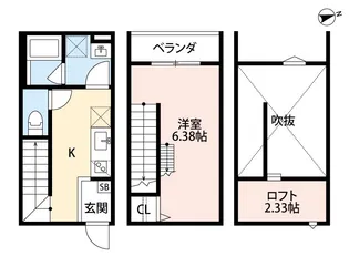 フォレストコート東今里【1階】の間取り