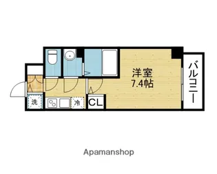 セオリー大阪城サウスゲート【6階】の間取り