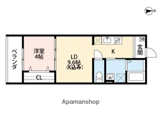 フォルテ大今里【2階】の間取り