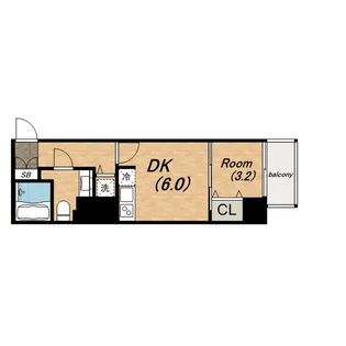 プレサンス松屋町グレース【0705号室】の間取り