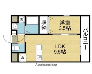 フォーゼ北巽レジデンス【605号室】の間取り