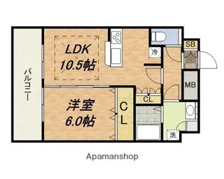プレサンス大阪城公園パークプレイス【9階】の間取り