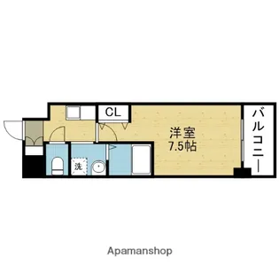 クレスト新今里【504号室】の間取り