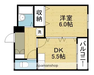 ARCO SOUTH【401号室】の間取り
