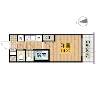 プレサンス上町台 夕陽丘【1階】の間取り