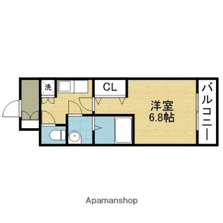 グランパシフィック小路【1階】の間取り