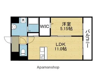 LAULE’A天王寺東【706号室】の間取り