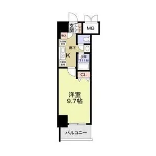 アリヴィオ夕陽ヶ丘【7階】の間取り