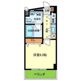 CELEB布施東【703号室号室】の間取り