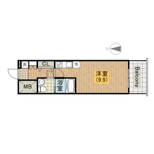 グランド上町【705号室号室】の間取り