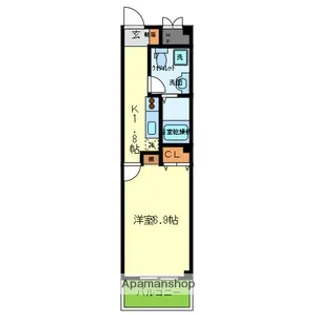 CHAMBORD【202号室号室】の間取り