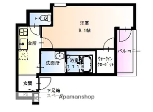 フジパレス関目Ⅱ番館【0203号室】の間取り