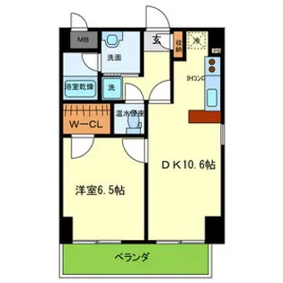 ELFER天王寺【1階】の間取り