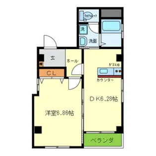 FRONTIEA FIELD【201号室号室】の間取り