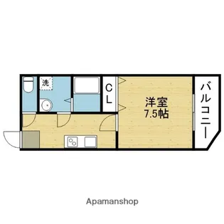 ジュエル鶴橋【201号室】の間取り
