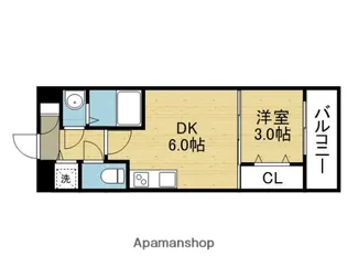 オリエンテム【702号室】の間取り