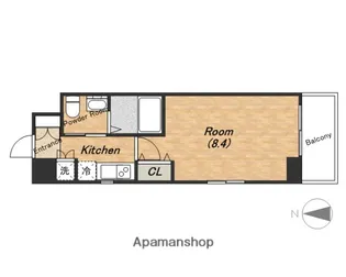 Gramercy Nipponbashi【13階】の間取り