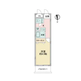 CITY SPIRE上本町【7階】の間取り