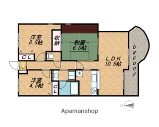 ディオフェルティ大今里【305号室】の間取り