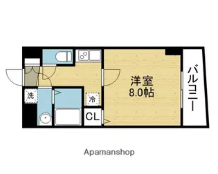 アドバンス大阪フェリシア【6階】の間取り