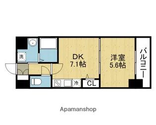 ふぁみーゆ巽東(全掲不)【403号室】の間取り