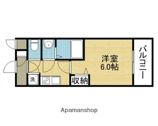 レジュールアッシュOSAKA新深江【3階】の間取り