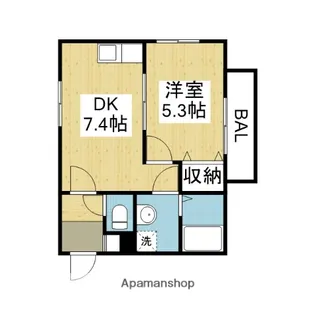 カルム林寺【101号室】の間取り