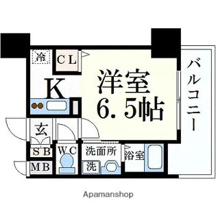 ララプレイス ザ・京橋ステラ【6階】の間取り