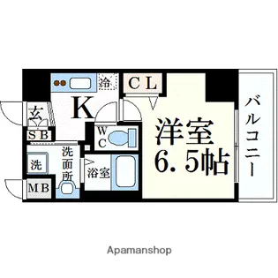 ララプレイス ザ・京橋ステラ【7階】の間取り
