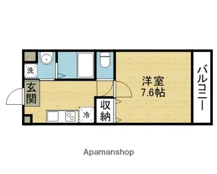 プロスパーコート神路【204号室】の間取り