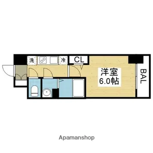 グランカリテ大阪城EAST【4階】の間取り