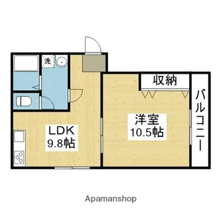 神路コーポ【301号室】の間取り