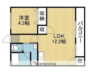 平野フラワーハイツ【2階】の間取り