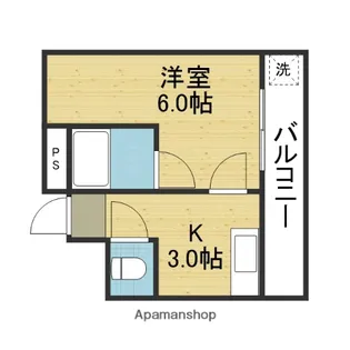 コスモス21【203号室】の間取り