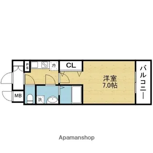 1Kの間取り画像