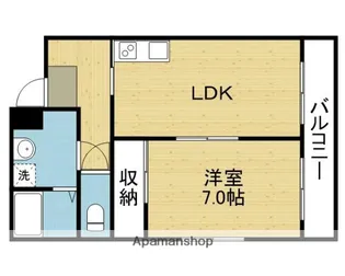 MARIBU【101号室】の間取り