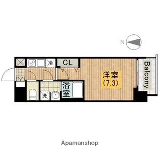 ファーストフィオーレ天王寺空堀町【2階】の間取り