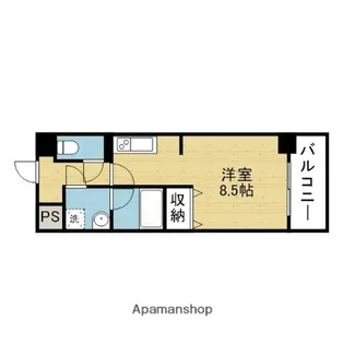 エストゥルースプラスサウス大阪【602号室】の間取り