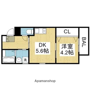 エム・ステージ勝山Ⅱ【1階】の間取り