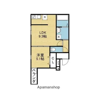 フジパレス城東諏訪サウスⅡ番館【0102号室】の間取り