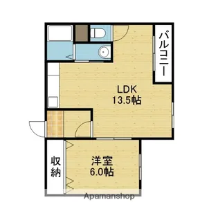 マンション山下【407号室】の間取り