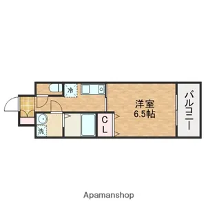 I CUBE深江橋【604号室】の間取り