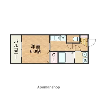 I CUBE深江橋【801号室】の間取り