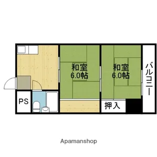 WESTヒルズ平野【632号室】の間取り