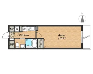 シティヒルズ安堂寺【8階】の間取り